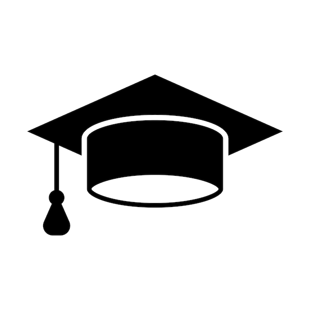 Graduation cap icon vector design template