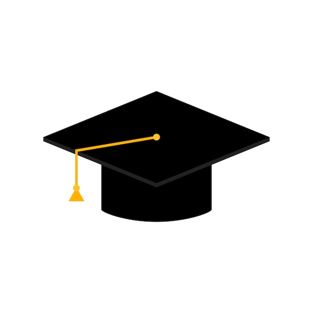 graduation cap isolated