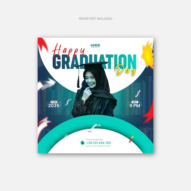 Graduation day Instagram post template