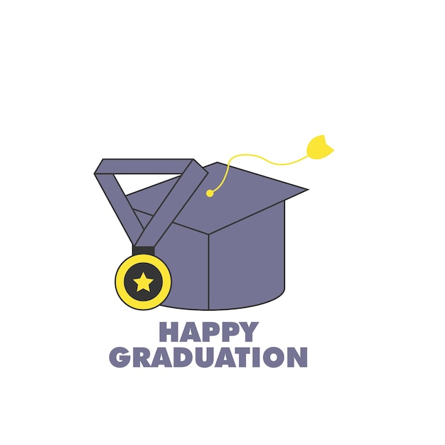 graduation design vector