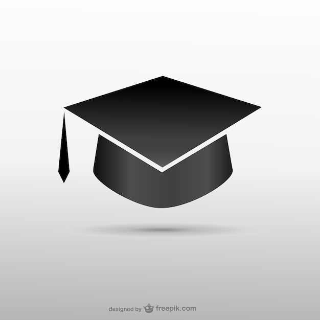 Vector graduation hat icon