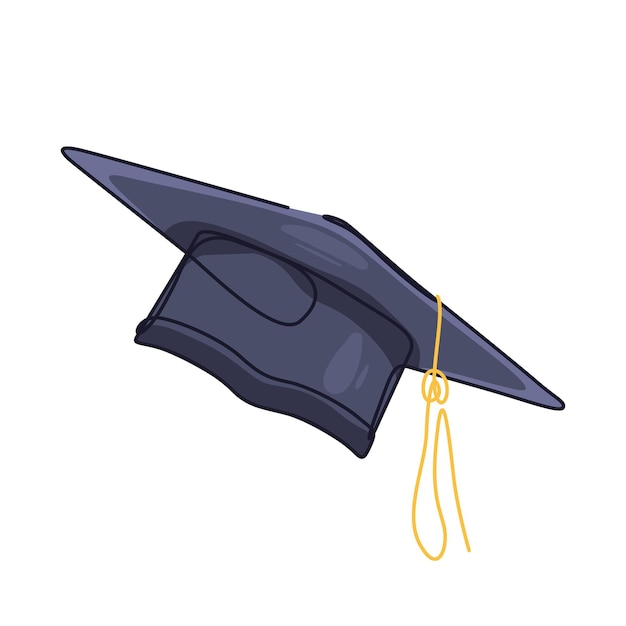 Vector graduation hat illustrations