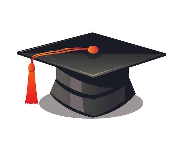 Vector graduation hat vector illustration