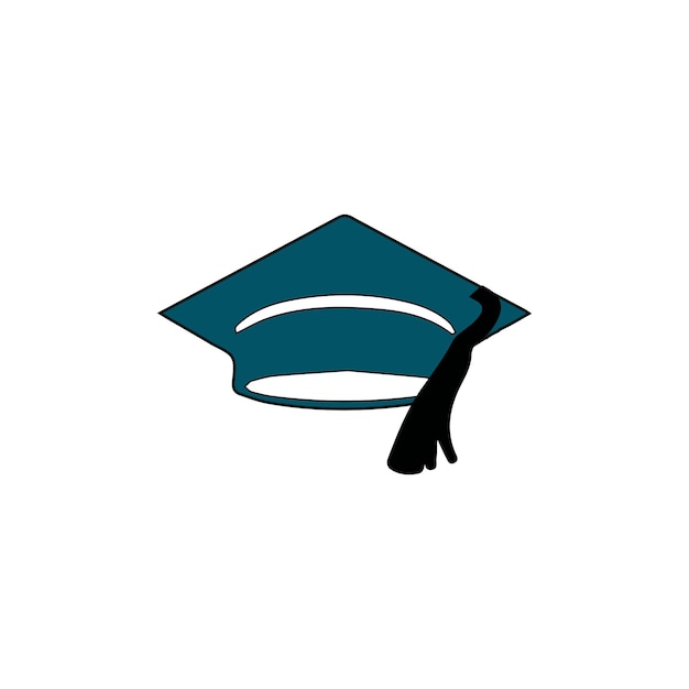 graduation hat vector type icon