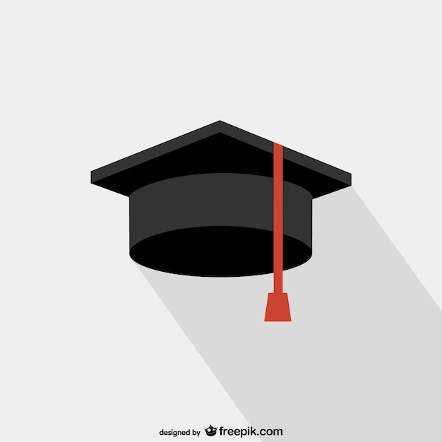 Vector graduation hat