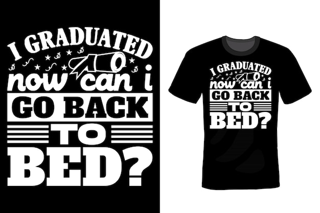 Graduation T shirt design typography vintage