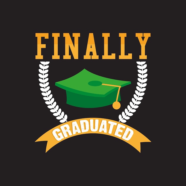 Vector graduation t-shirt design