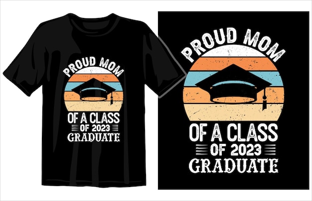 Graduation Vintage tshirt design vector Congratulations Graduates Class of 2023