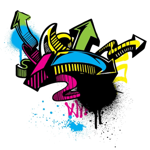 Vector graffiti art