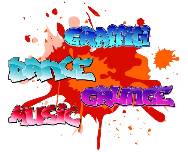 Graffiti elements background