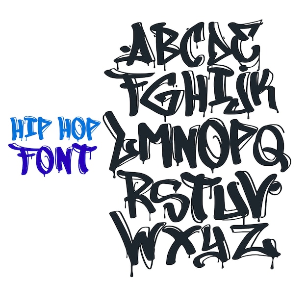 Graffiti font vector