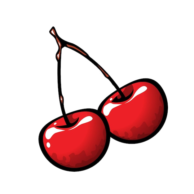 Graffiti fruit cherry