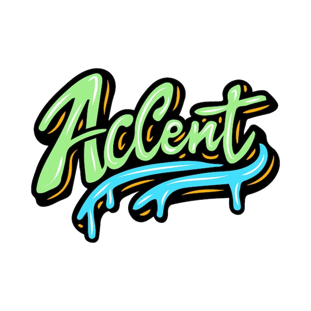 graffiti lettering typografie kunst illustratie