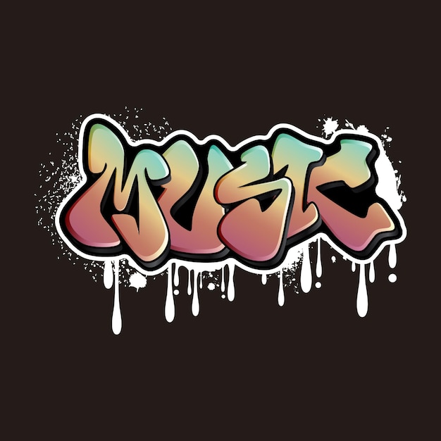 graffiti lettering typography art illustration