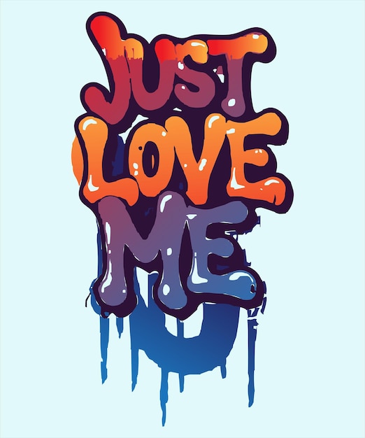 Graffiti Liefde-uitdrukking Trending Vector T-shirt ontwerp