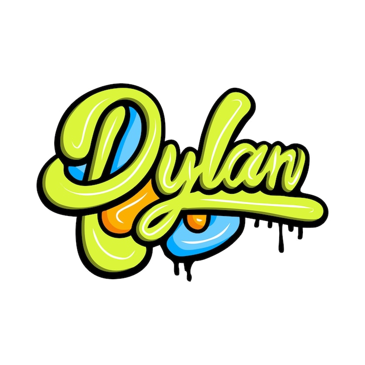 Vector graffiti namen lettering typografie kunst illustratie