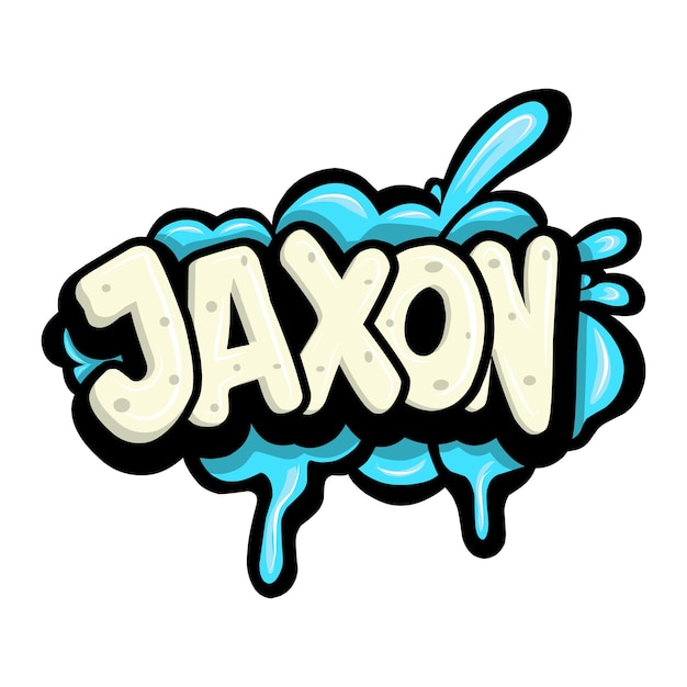 Vector graffiti names with hand drawn design