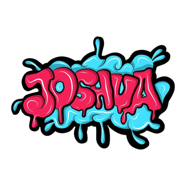 graffiti names with hand drawn design