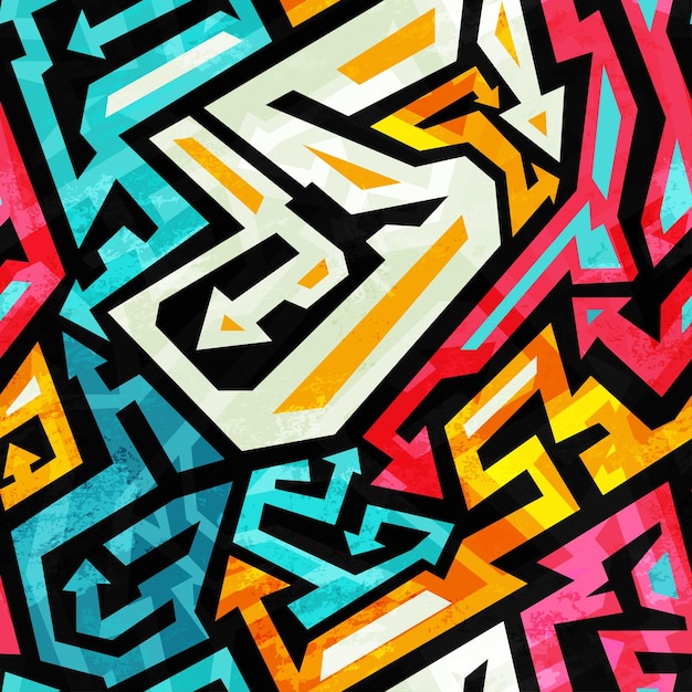 Graffiti seamless pattern