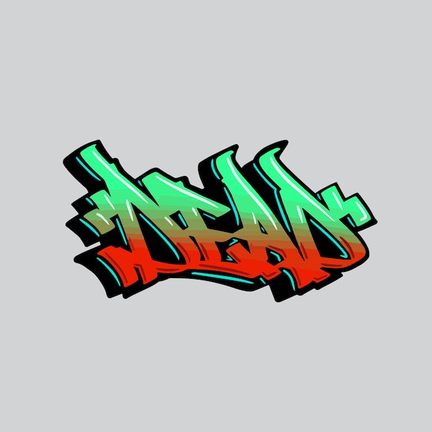 graffiti vector tagging letter woord tekst straatkunst muurschildering