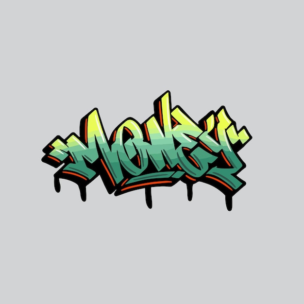 graffiti vector tagging letter word text street art mural