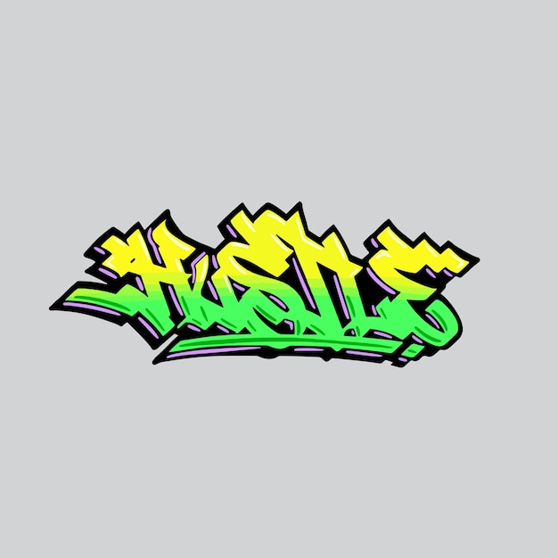 graffiti vector tagging letter word text street art mural