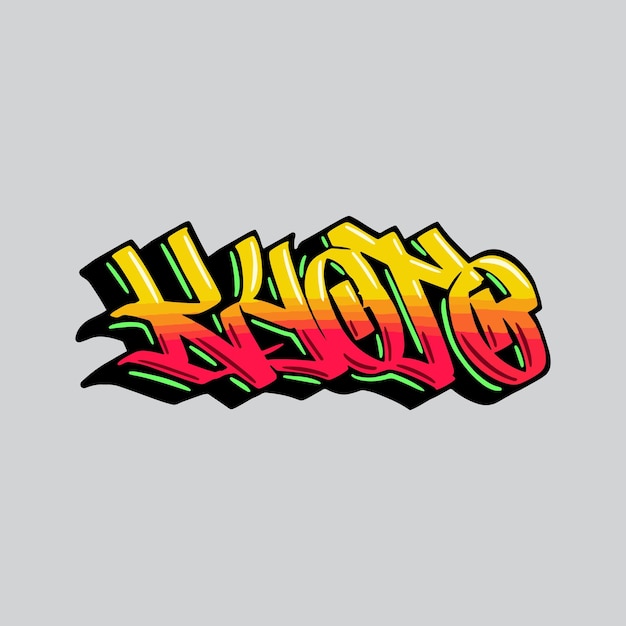 graffiti vector tagging letter word text street art mural