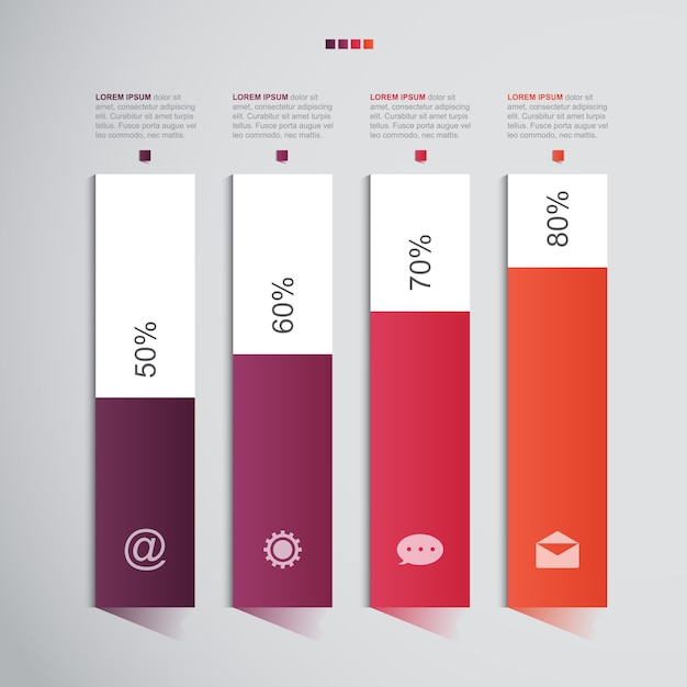 Grafiek grafiek stappen diagram statistische zakelijke infographic illustratie