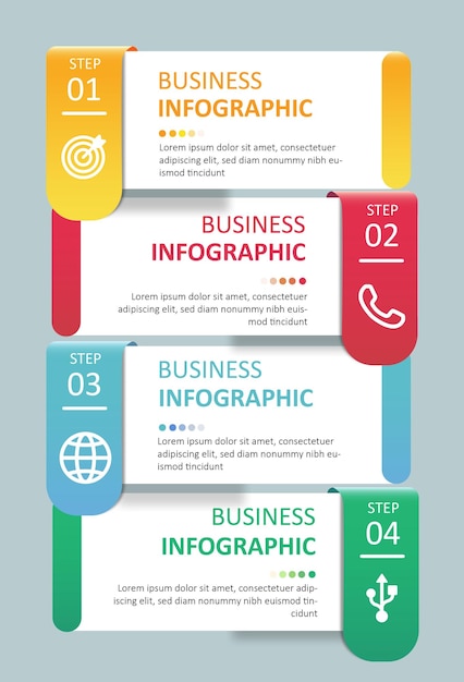 Grafiek zakelijke infographic