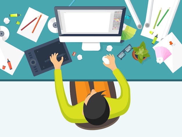Grafisch webontwerp tekenen en schilderen ontwikkeling illustratie schetsen freelance gebruikersinterface