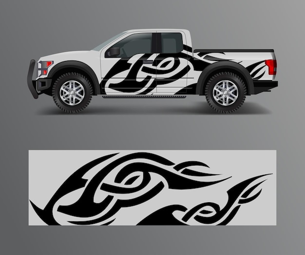 Grafische abstracte streep racen moderne ontwerpen voor wrap voertuig race auto snelheid offroad rally avontuur