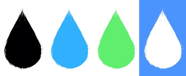 Grafische ontwerpsjabloon voor waterdruppels