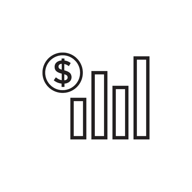 Grafische statistiek pictogram vectorillustratie