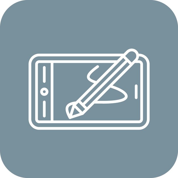 Grafische tablet icoon vector afbeelding Kan worden gebruikt voor creativiteit