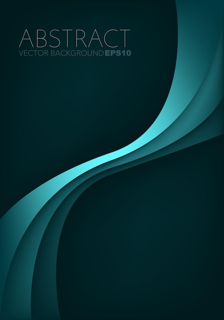 grafische vectorcurve overlappende lijn achtergrond voor tekst- en berichtontwerp