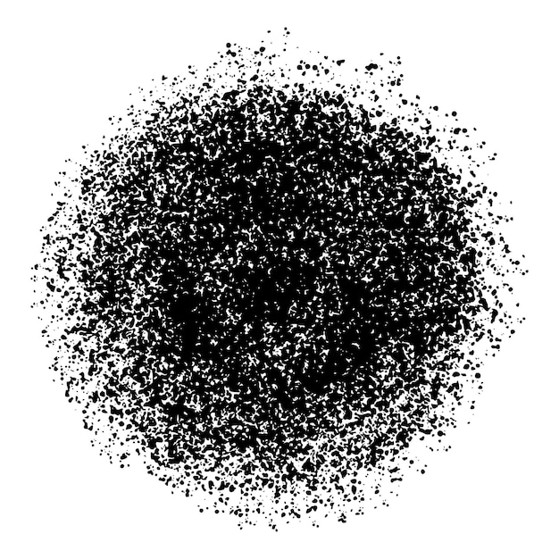 Vector grain round shape isolated on white background vector illustration