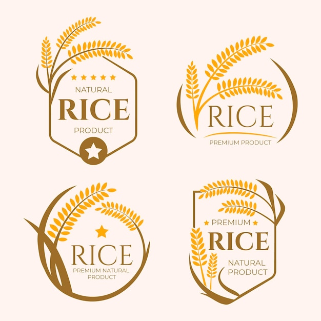 Grains business logo template collection