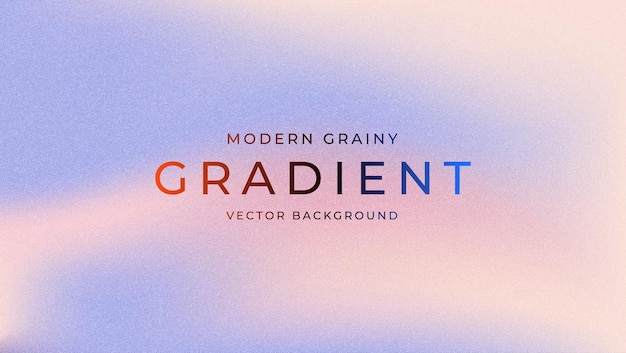 Vector grainy gradient background with peach fuzz and blue color