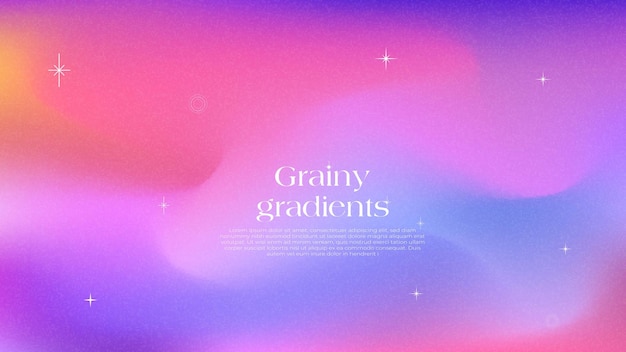 Grainy Gradient Background with Soft Colors and Sparkle Effects