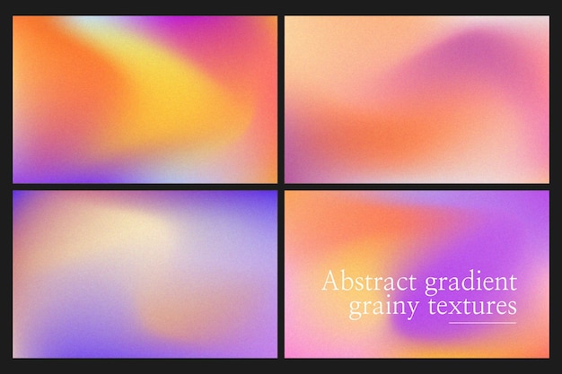 Grainy gradient texture collection