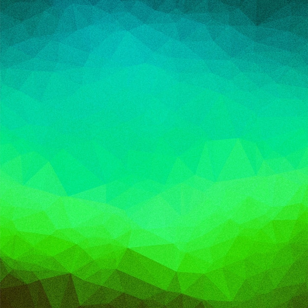 Vector grainy green abstract triangles background vector