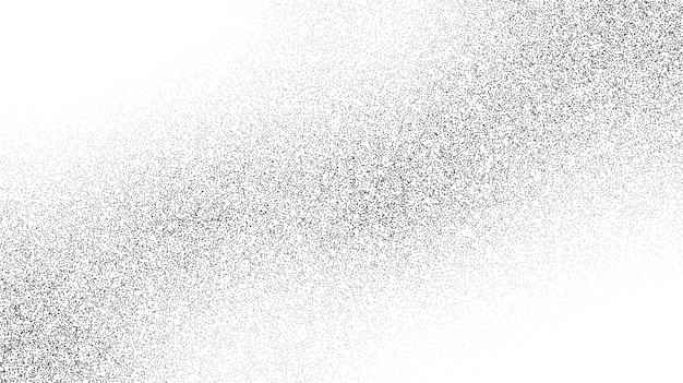 Vector grainy sand texture. wavy stippled gradient background. grunge noise dotwork wallpaper. black dots