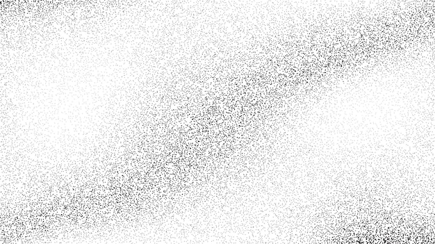 Vector grainy sand texture. wavy stippled gradient background. grunge noise dotwork wallpaper. black dots