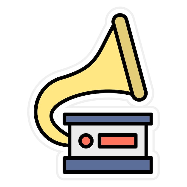 Vector gramophone icon vector image can be used for wedding