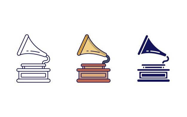 Gramophone vector icon