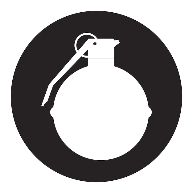 Granaat pictogram vector illustratie symbool ontwerp