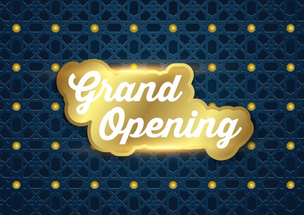 Grand opening business ceremony vector illustration