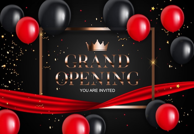 Grand opening card met lint