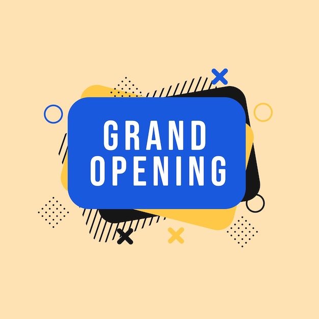 Grand opening design element