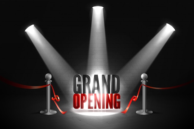 Grand opening event in spotlights